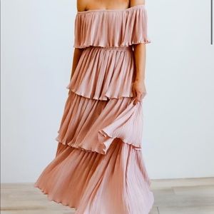 Baltic Born Zarra Pleated Dress in Pink